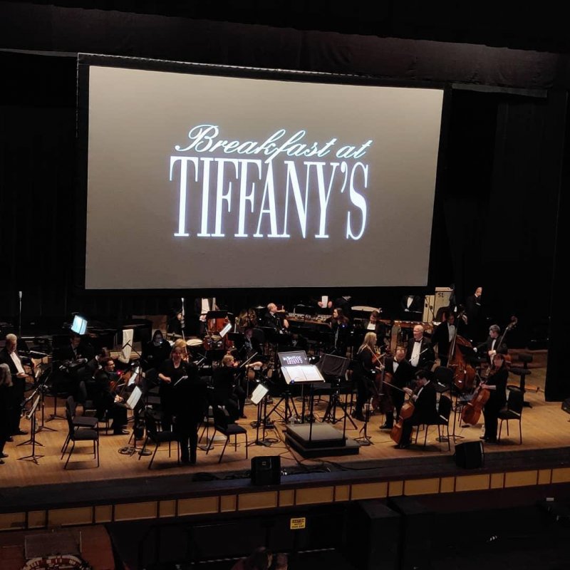 Orchestral arrangement with a movie